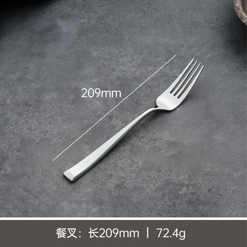 Stainless Steel Cutlery Set with Relief Pattern tableware view 11