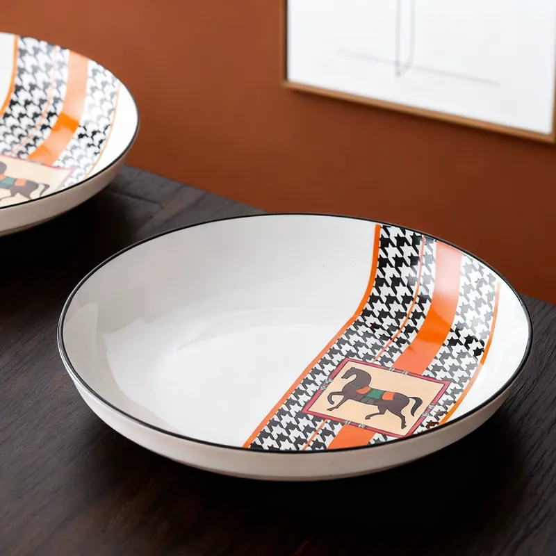 Horse Ceramic Dinnerware Gift Set tableware view 3