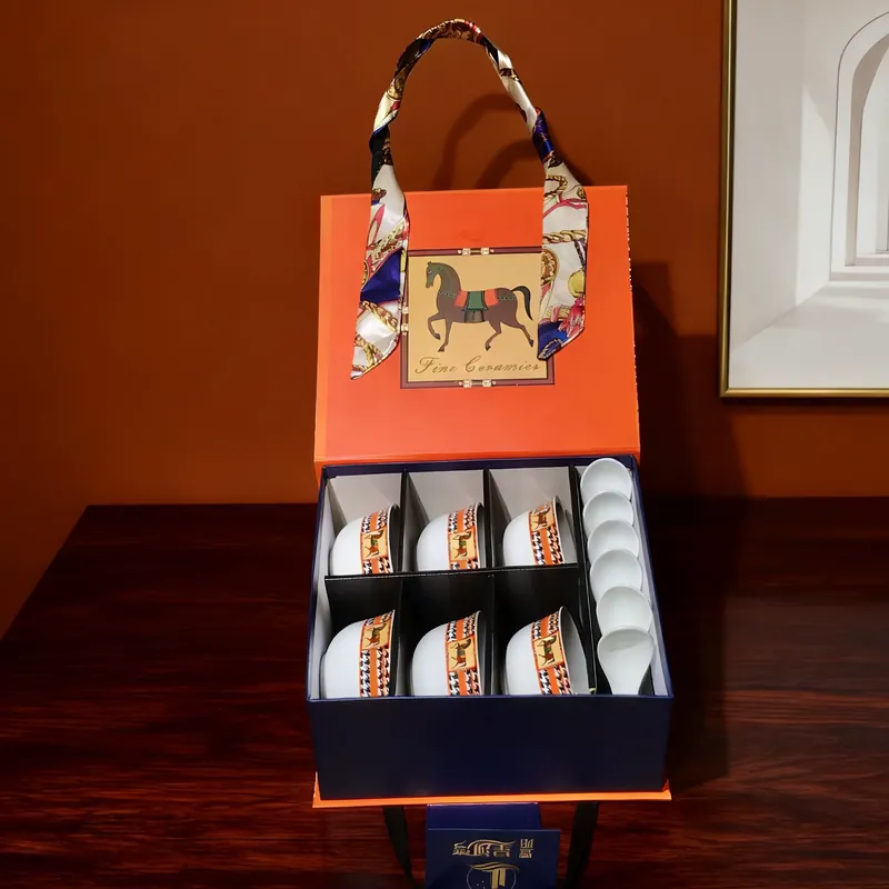 Horse Ceramic Dinnerware Gift Set tableware view 4