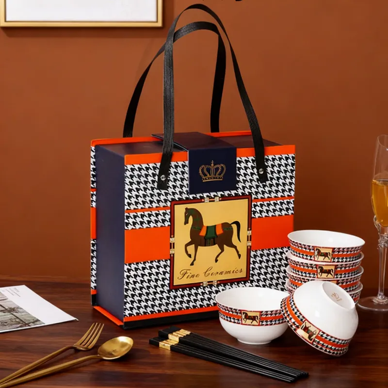 Horse Ceramic Dinnerware Gift Set tableware view 8