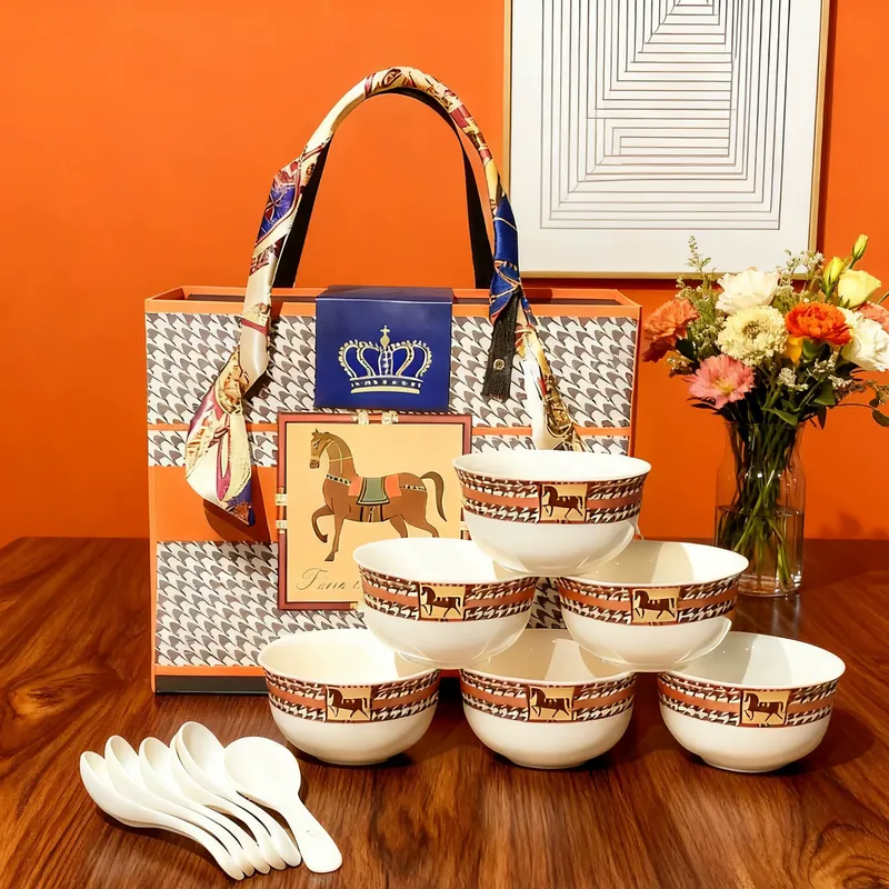 Horse Ceramic Dinnerware Gift Set tableware view 9