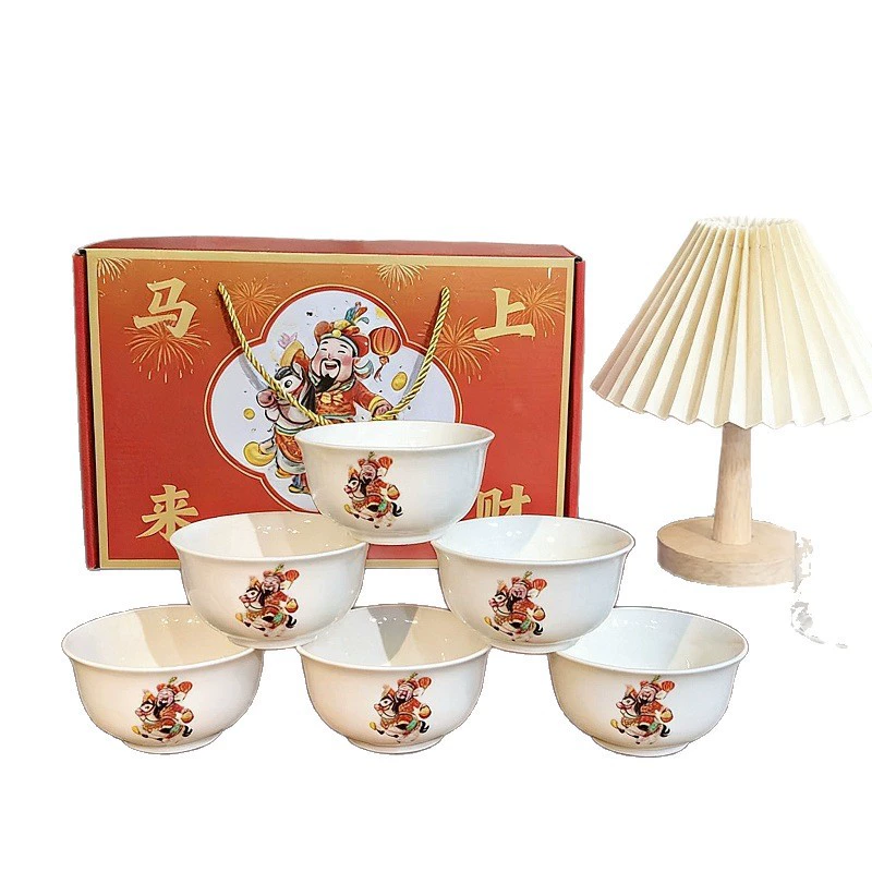 Fortune God Ceramic Bowl tableware view 5