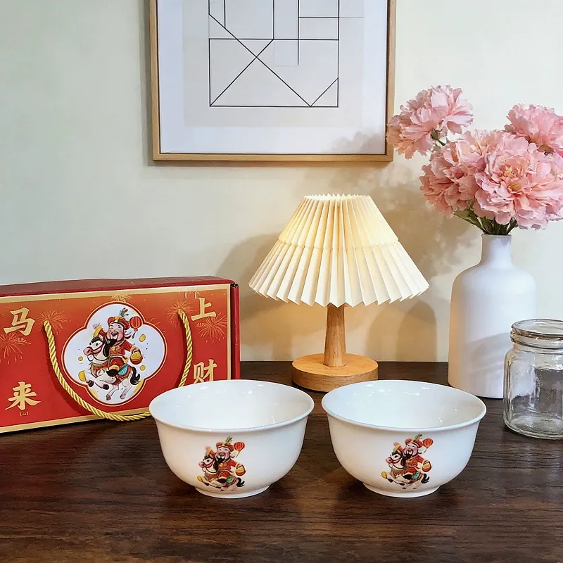 Fortune God Ceramic Bowl tableware view 6