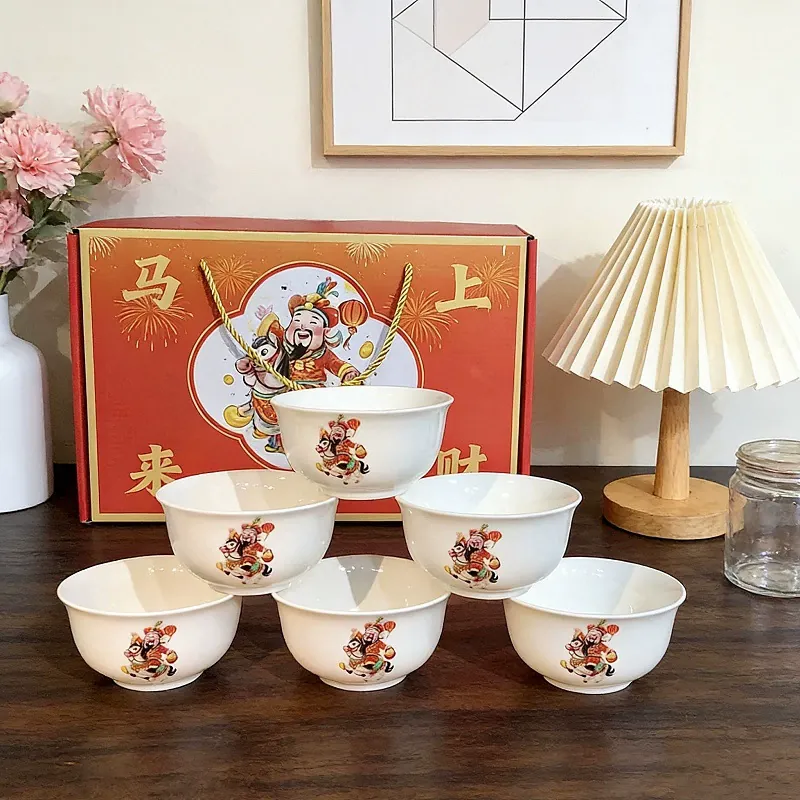 Fortune God Ceramic Bowl tableware view 8